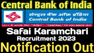 Central Bank of India Recruitment 2023